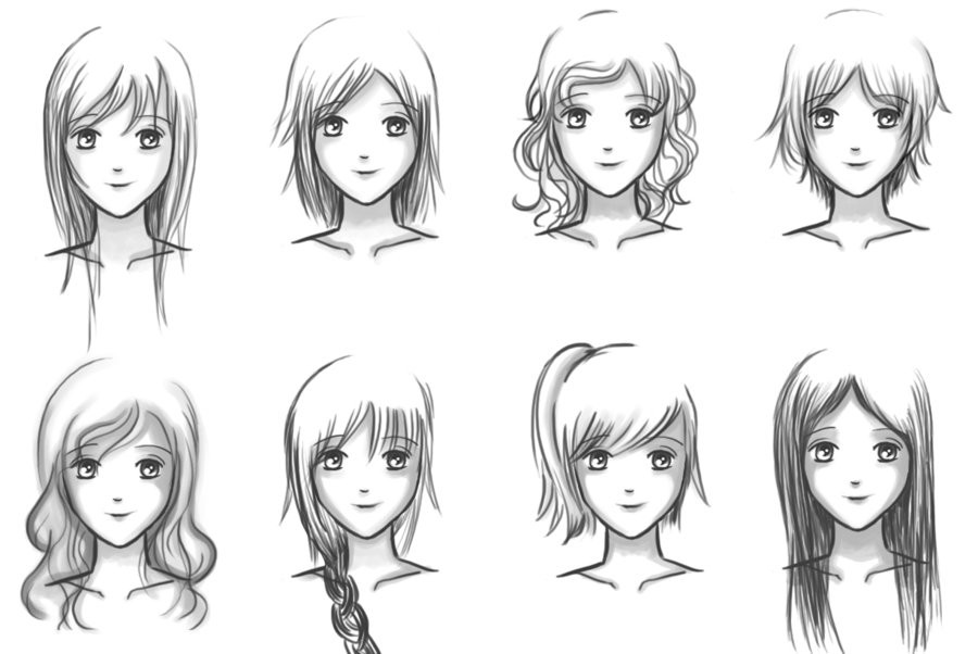 Anime Girl Hairstyles
 Easiest Hairstyle July 2014