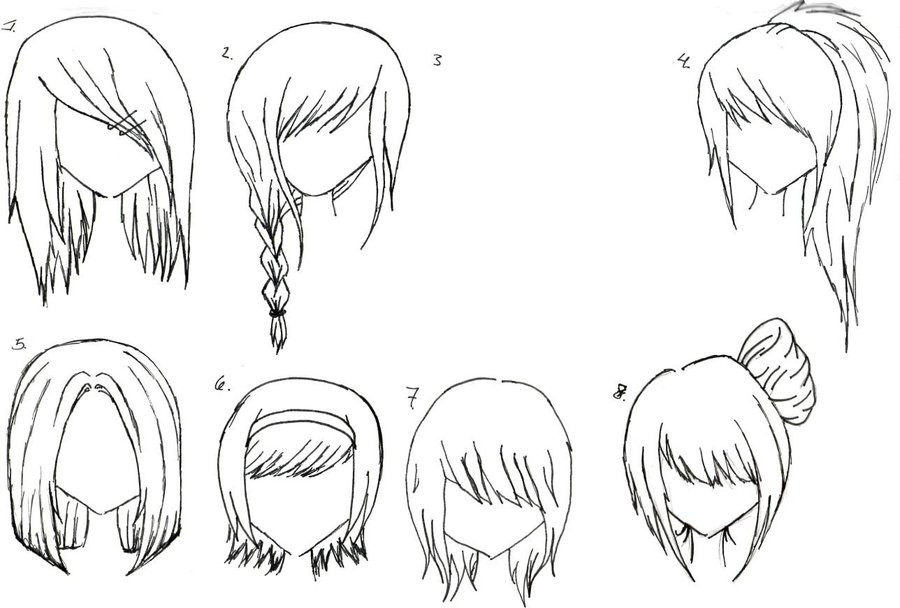 Anime Girls Hairstyles
 Easiest Hairstyle Anime Hairstyles