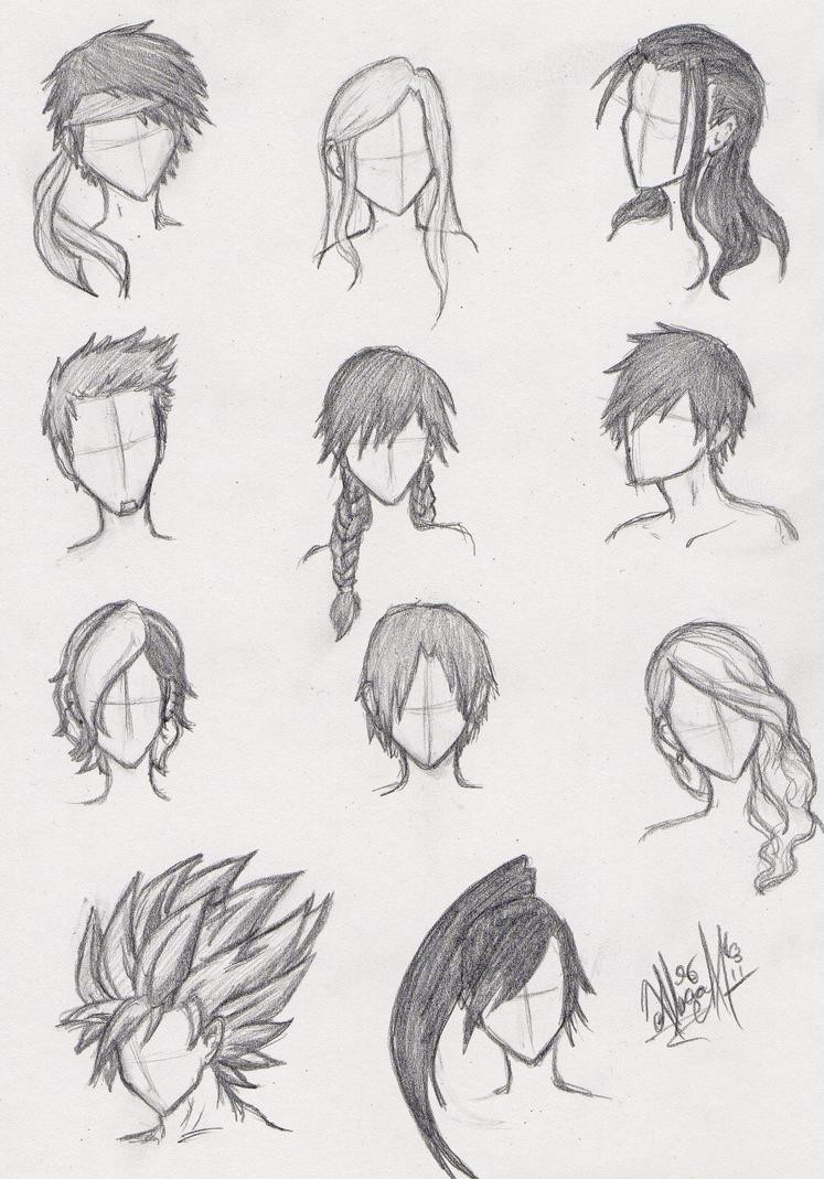 Anime Hairstyles Drawing
 Everyday blogs Day four Drawing tuts and tips