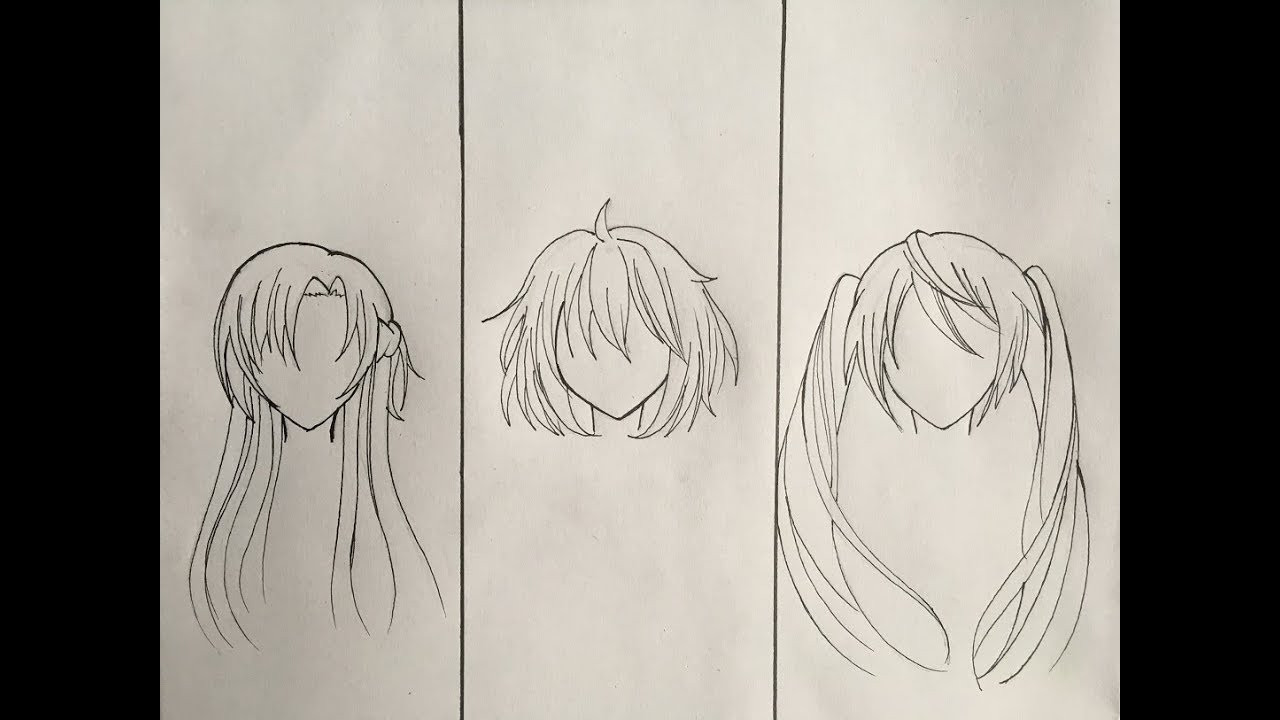 Anime Hairstyles Drawing
 How to draw female anime hair