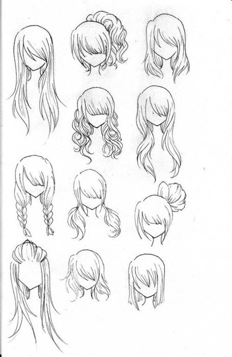 Anime Hairstyles Drawing
 Everyday blogs Day four Drawing tuts and tips