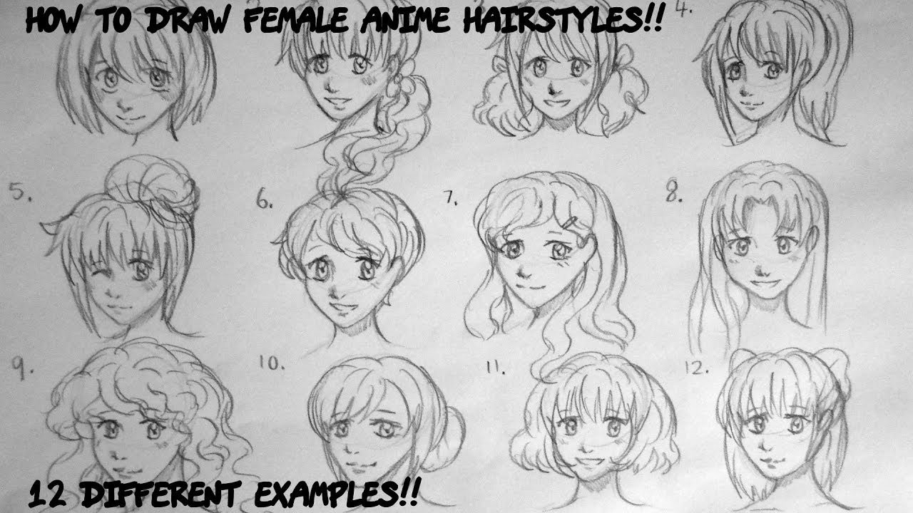 Anime Hairstyles Drawing
 Tutorial