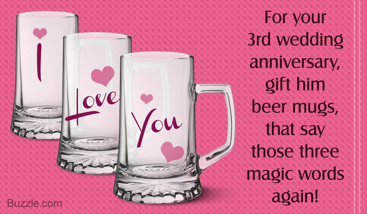 Anniversary Gift For Husband Ideas
 Simply Awesome 3rd Wedding Anniversary Gift Ideas for Husband