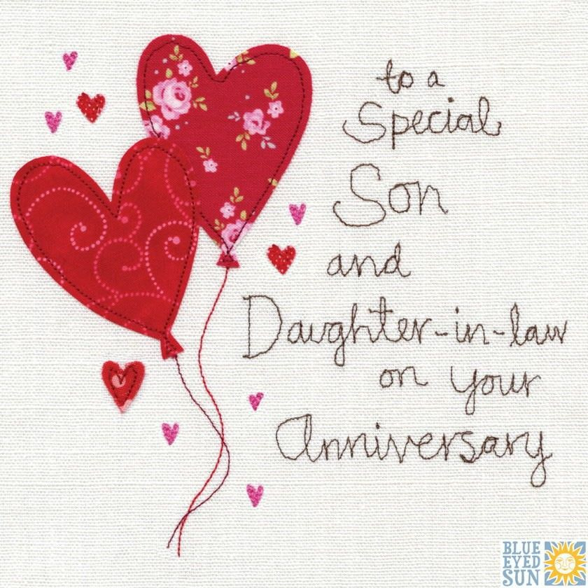Anniversary Quotes For Son And Daughter In Law
 A Son and Daughter In Law Anniversary Card