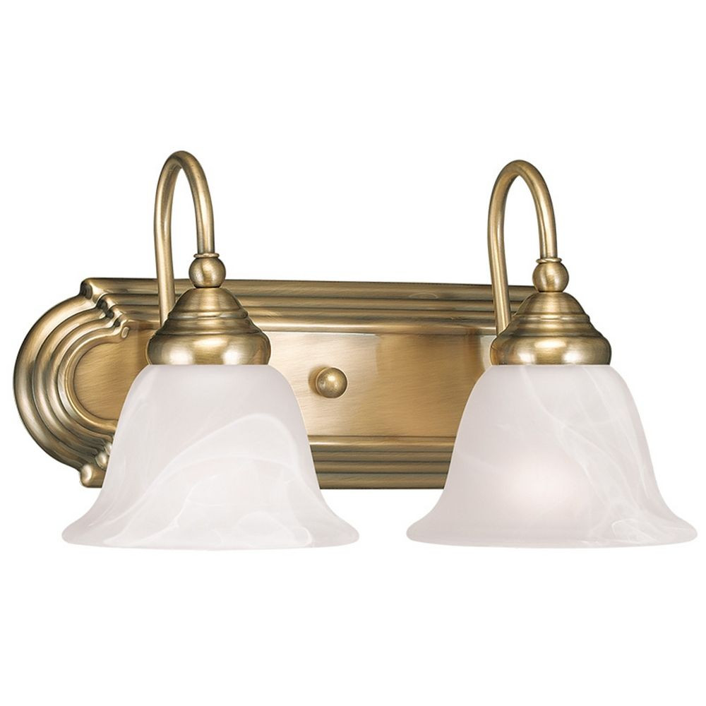 Antique Brass Bathroom Light
 Livex Lighting Belmont Antique Brass Bathroom Light
