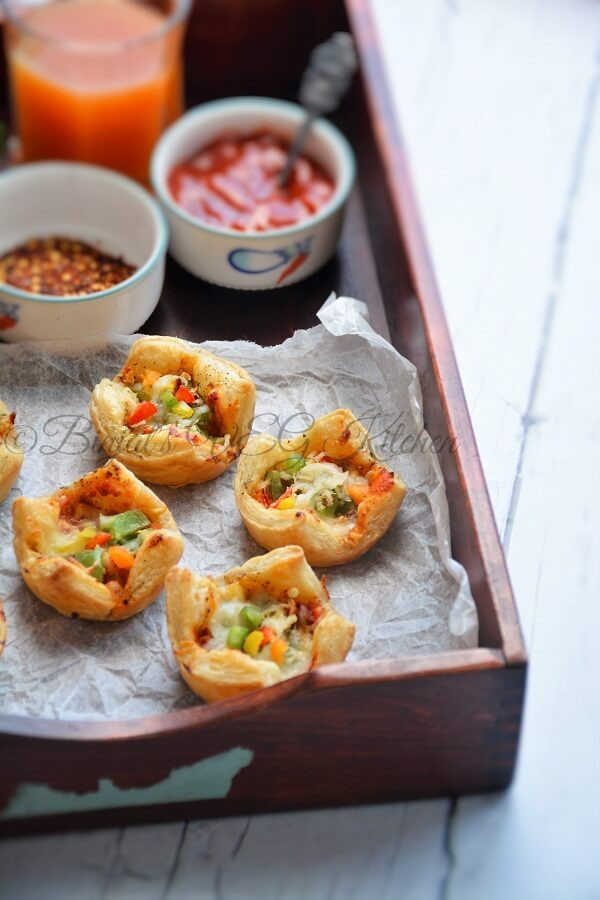 Appetizers With Puff Pastry Sheets
 Puff Pastry Bites Binjal s VEG Kitchen