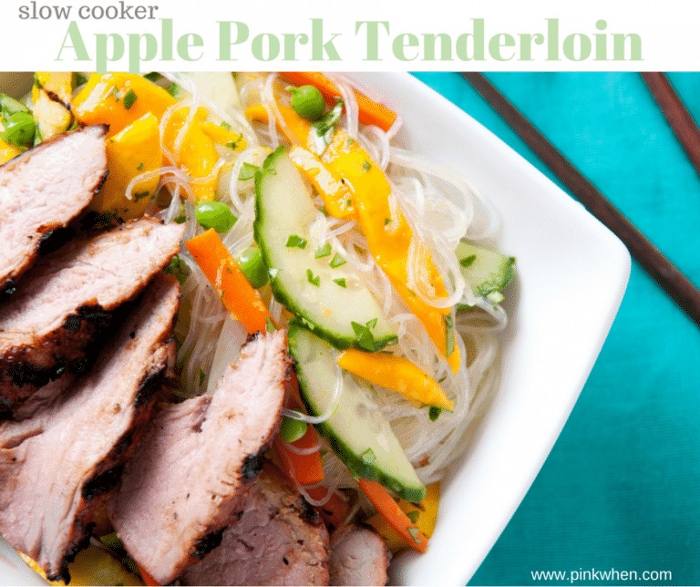 Apple Pork Tenderloin Slow Cooker
 Slow Cooker Apple Pork Tenderloin PinkWhen