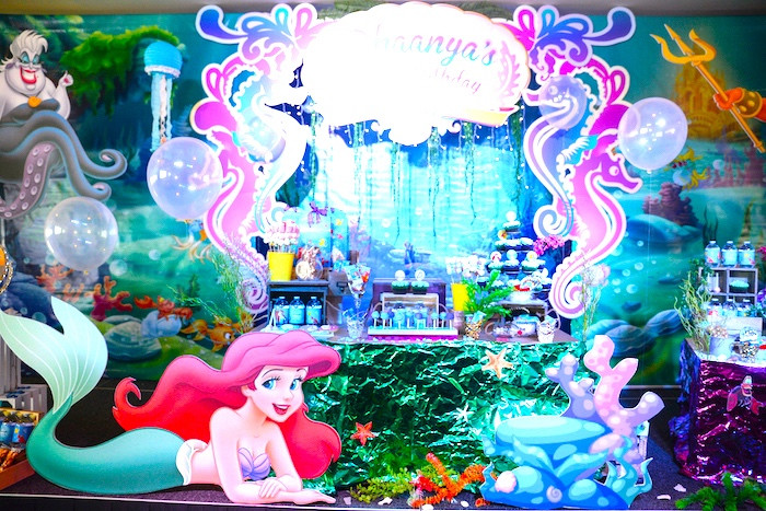 Ariel Little Mermaid Birthday Party Ideas
 Kara s Party Ideas Ariel the Little Mermaid Birthday Party