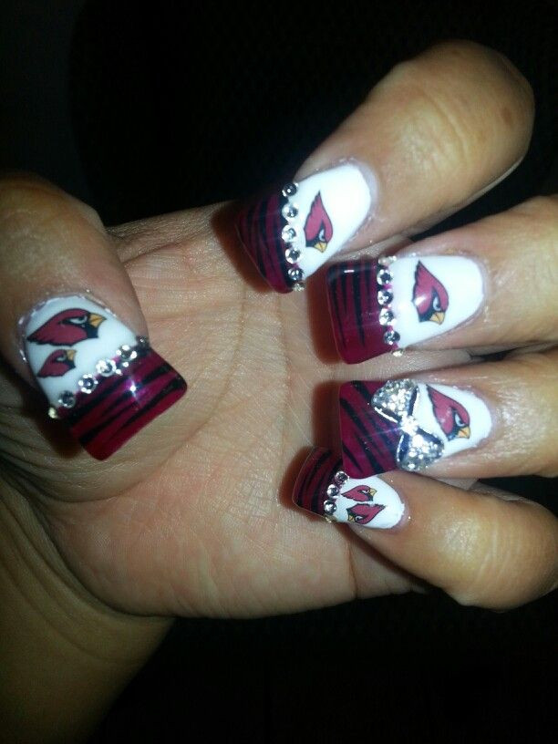 Arizona Cardinals Nail Designs
 Arizona Cardinals nails by one of our Creative fans