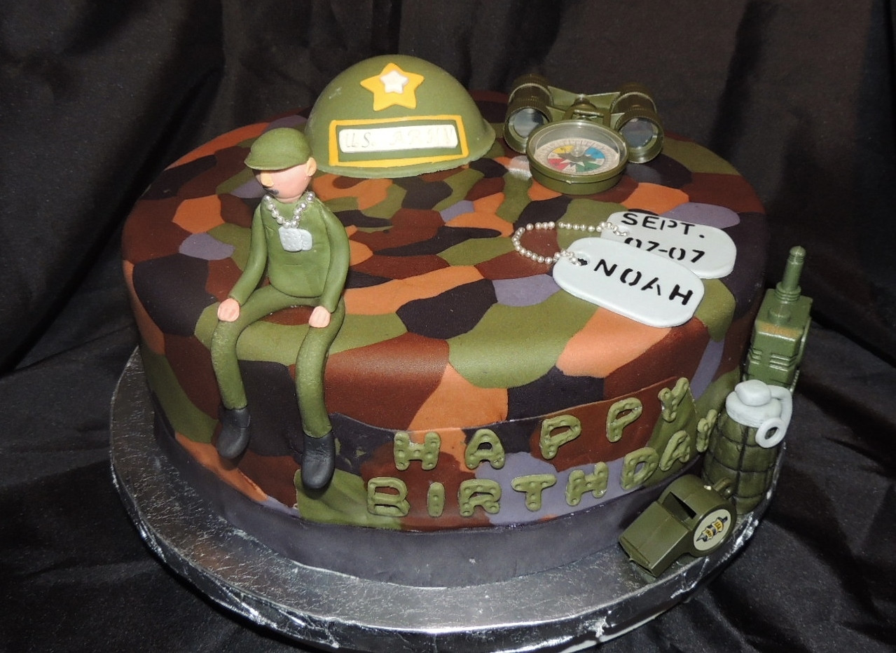 Army Birthday Cakes
 Army Themed Birthday Cake CakeCentral