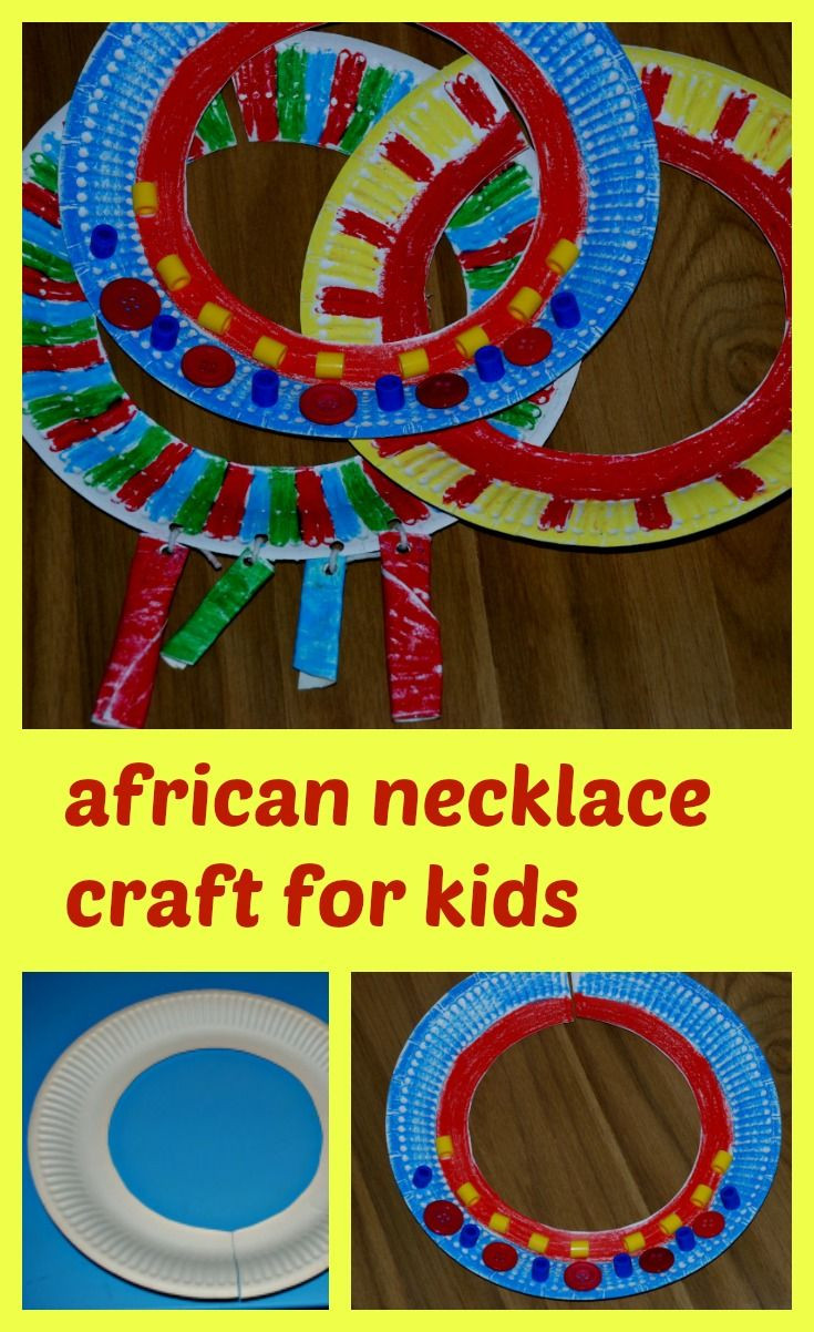 Art And Craft Ideas For Toddlers
 African necklace craft for kids