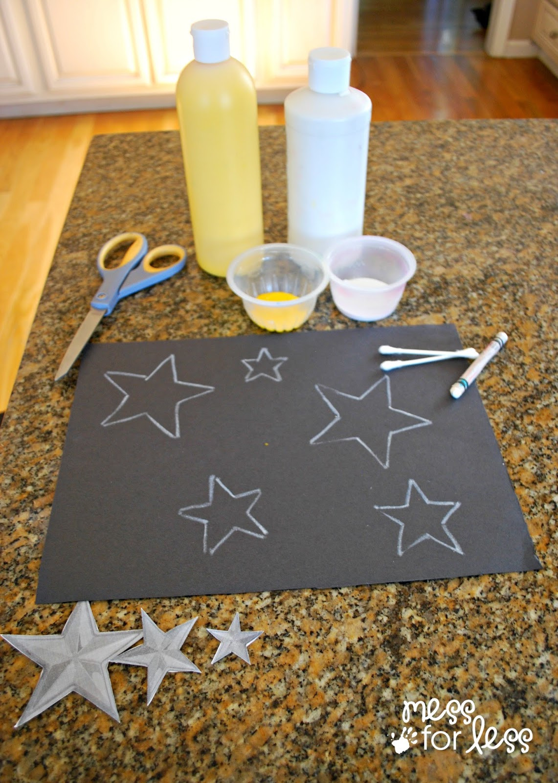 Art And Craft Ideas For Toddlers
 Kids Art Project Q Tip Star Art Mess for Less