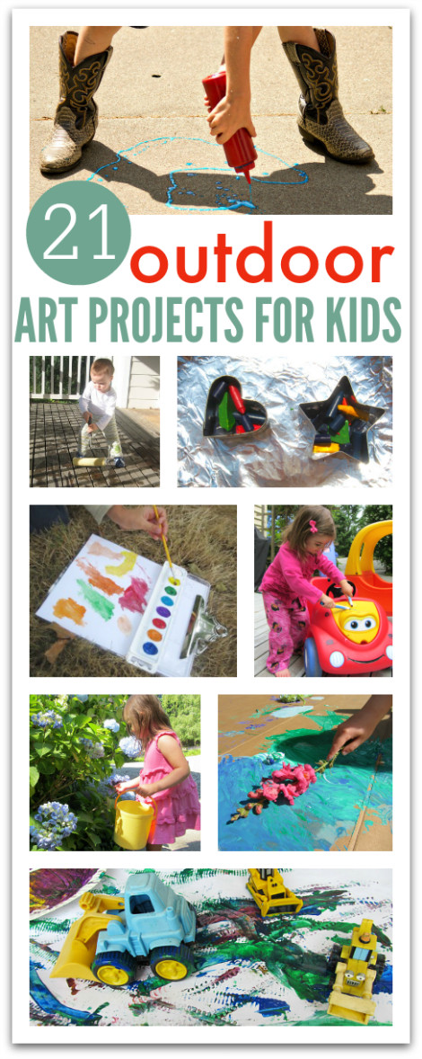 Art Ideas For Kids
 21 Outdoor Art Projects For Kids No Time For Flash Cards