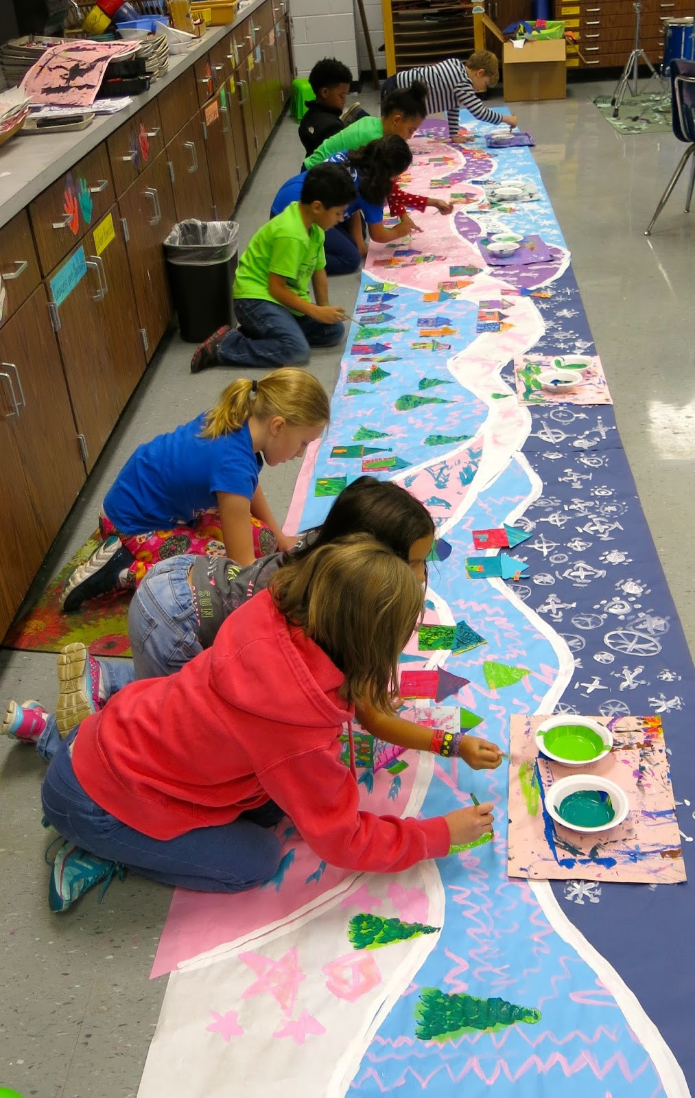 Art Project For Kids
 Cassie Stephens In the Art Room A Winter Mural Collaborative