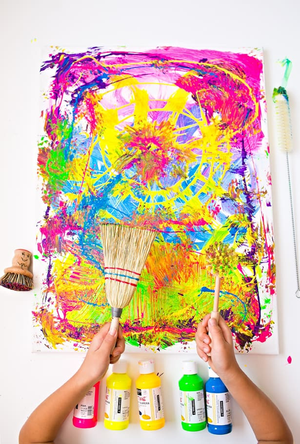 Art Projects Kids
 CLEANING BRUSHES PAINTING WITH KIDS FUN PROCESS ART PROJECT