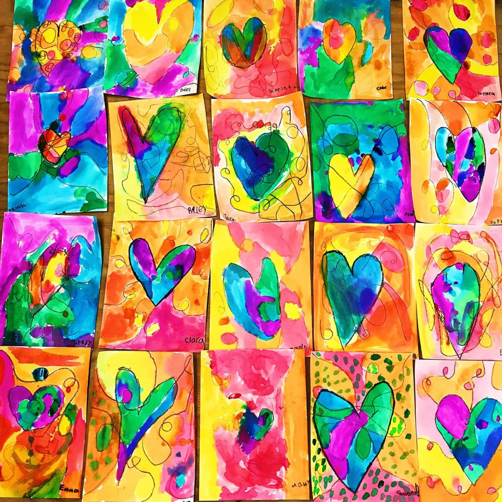 Art Projects Kids
 Kids Heart Art Project • Color Made Happy