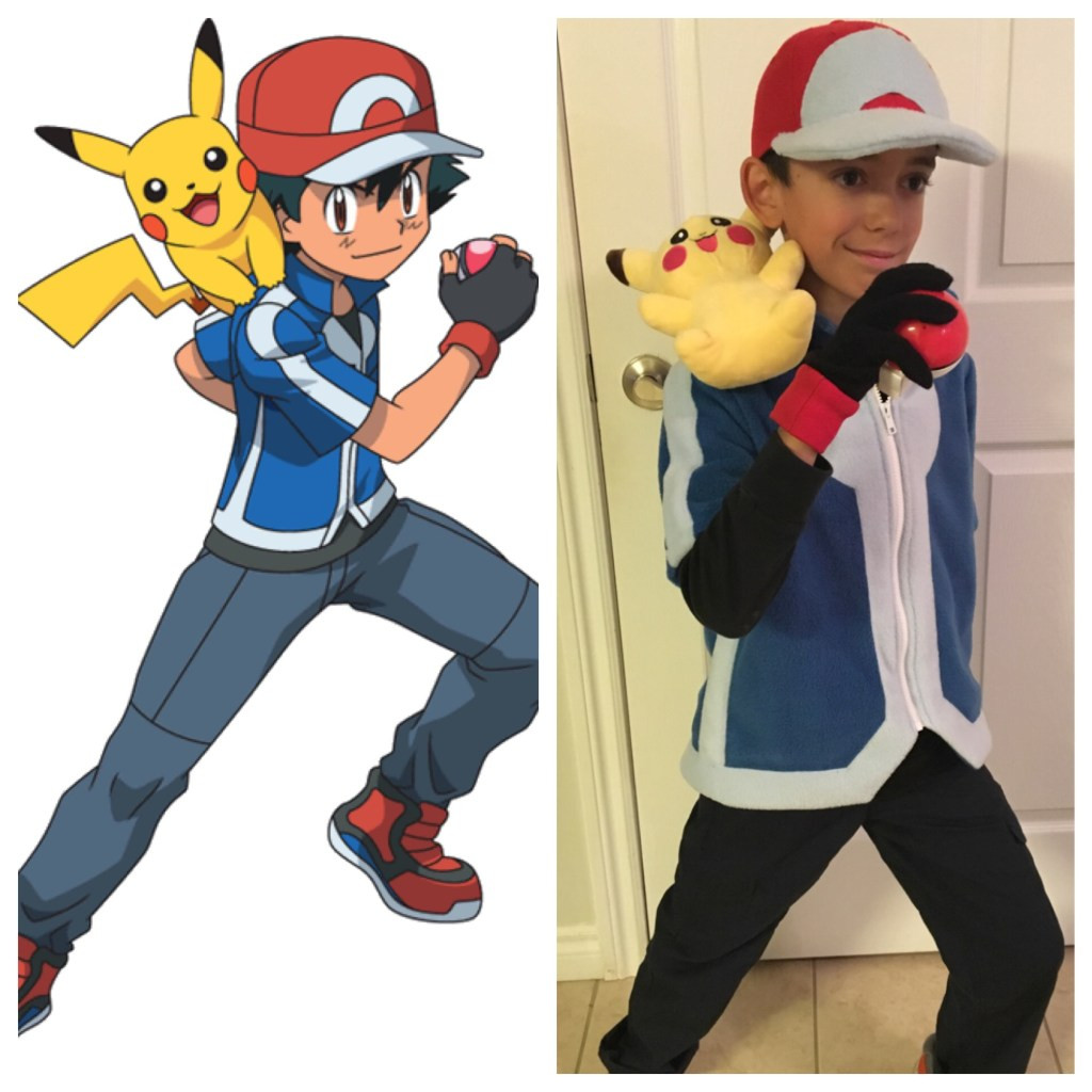 Ash Ketchum Costume DIY
 DIY Pokémon Trainer “Ash Ketchum” costume