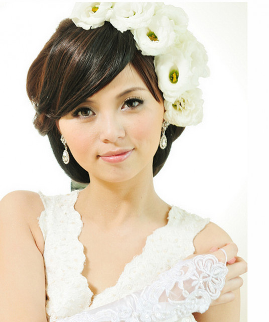 Asian Bridesmaids Hairstyles
 Asian Wedding Hairstyle hairstyles with bangs