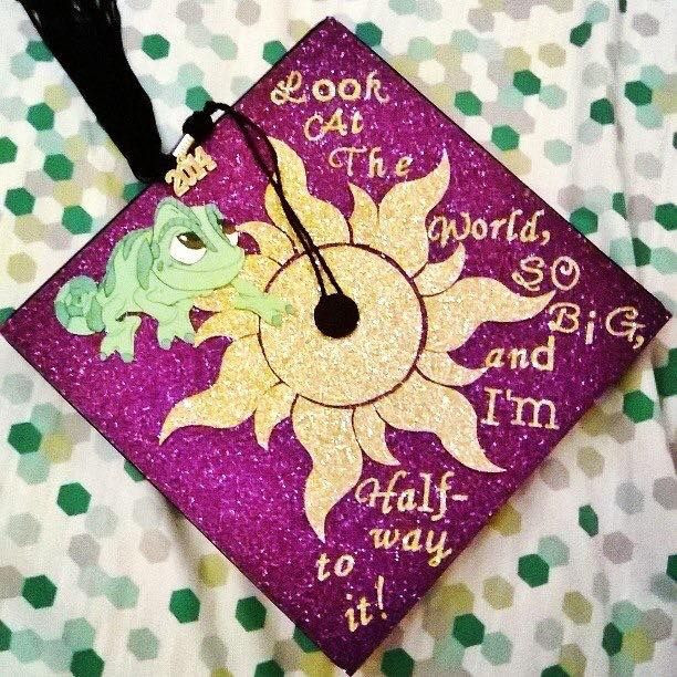 Associates Degree Graduation Party Ideas
 My Rapunzel themed graduation cap from my associates