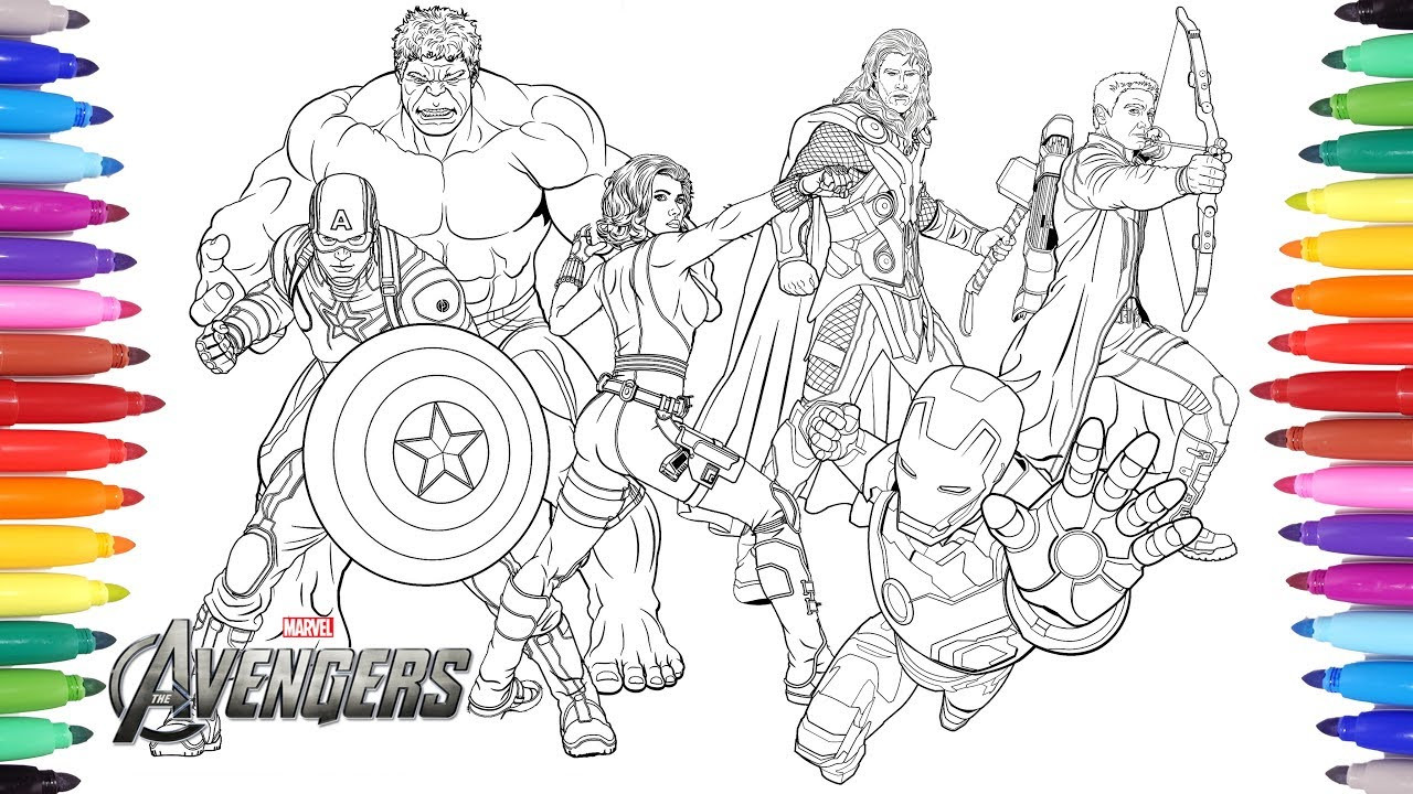 Avengers Printable Coloring Pages
 THE AVENGERS Coloring Pages