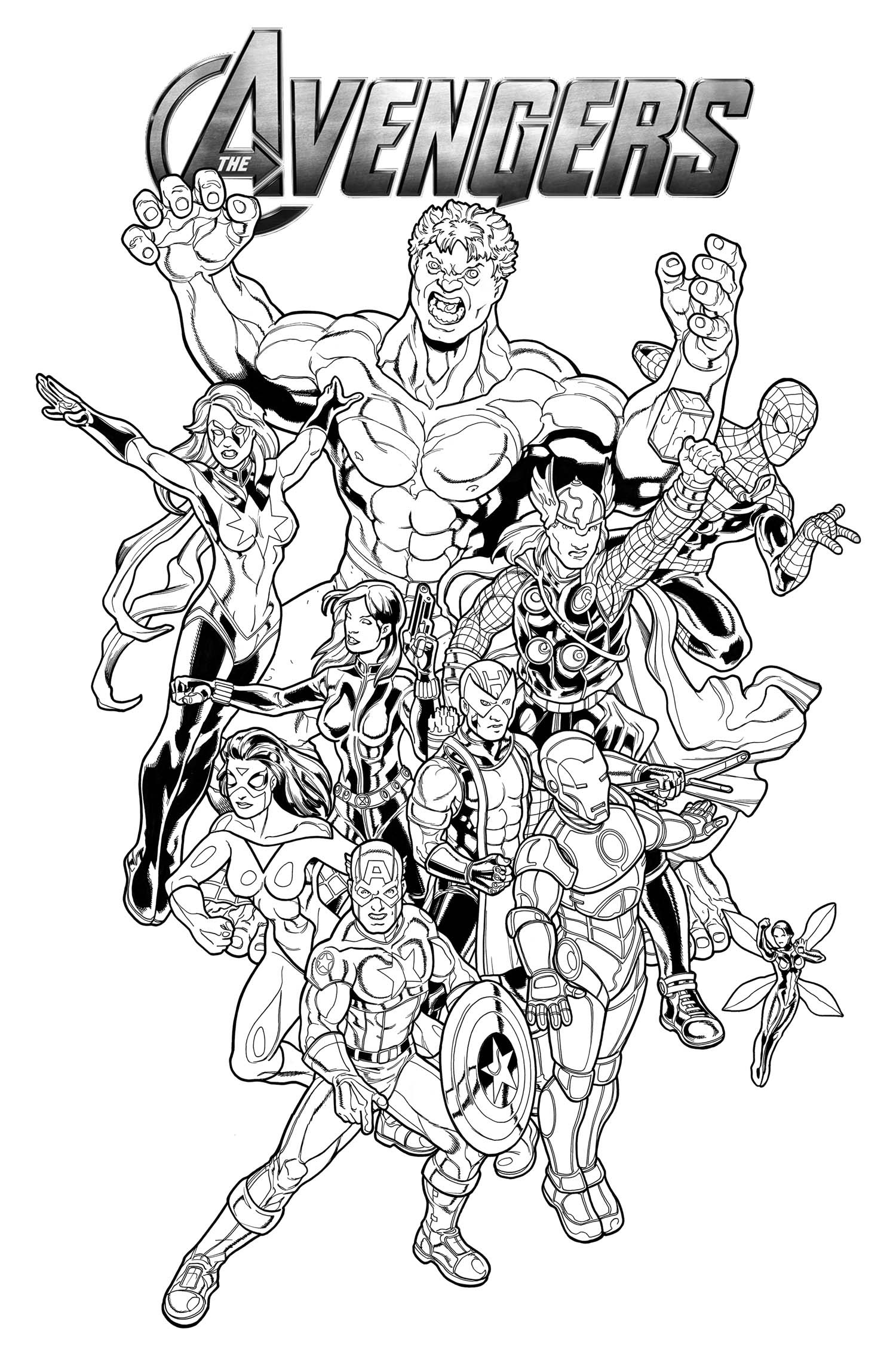 Avengers Printable Coloring Pages
 Avengers Coloring Pages