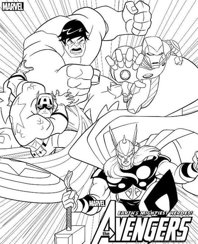 Avengers Printable Coloring Pages
 Avengers Coloring Pages Best Coloring Pages For Kids