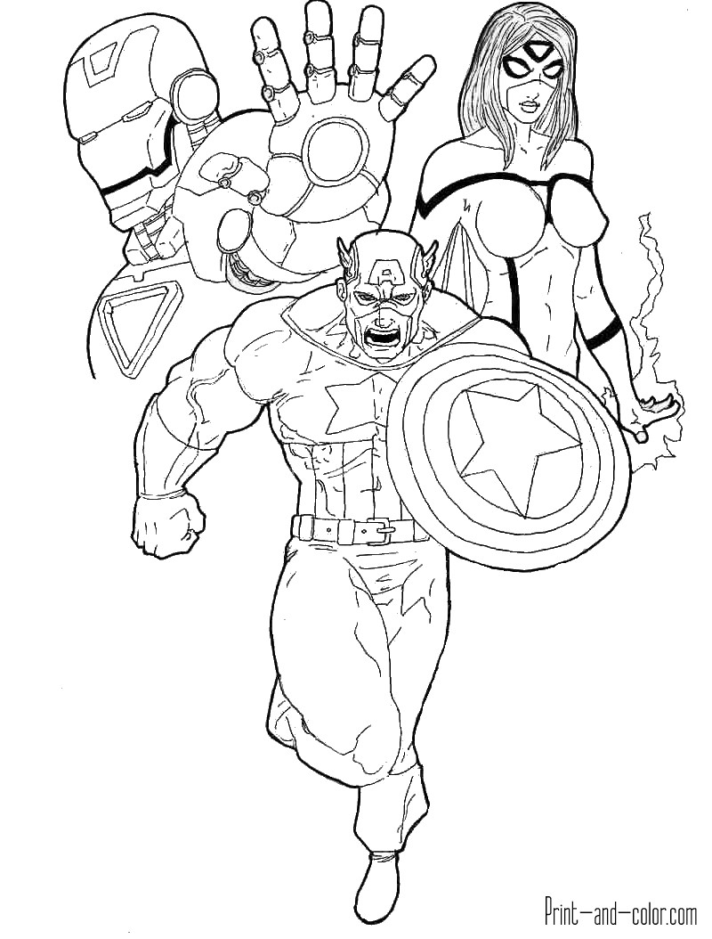 Avengers Printable Coloring Pages
 Avengers coloring pages