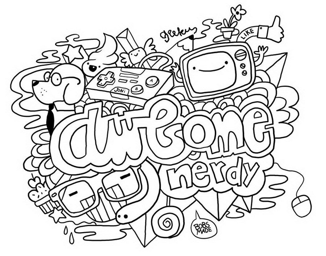 Awesome Coloring Pages For Kids
 Doodle Coloring Pages Best Coloring Pages For Kids