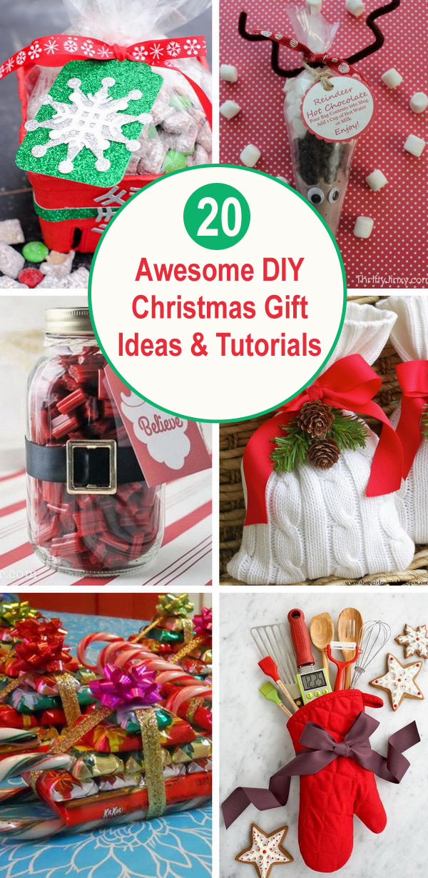 Awesome DIY Gifts
 20 Awesome DIY Christmas Gift Ideas & Tutorials