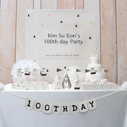 Baby 100 Days Party
 56 best BABY 100 DAYS images on Pinterest