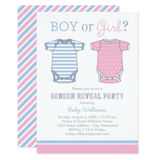 Baby Announcement Party
 Baby Gender Reveal Party Invitations