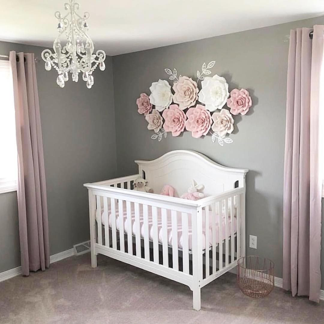Baby Bedroom Decor Ideas
 Simple and pretty 🌸 Via abbielu handmade