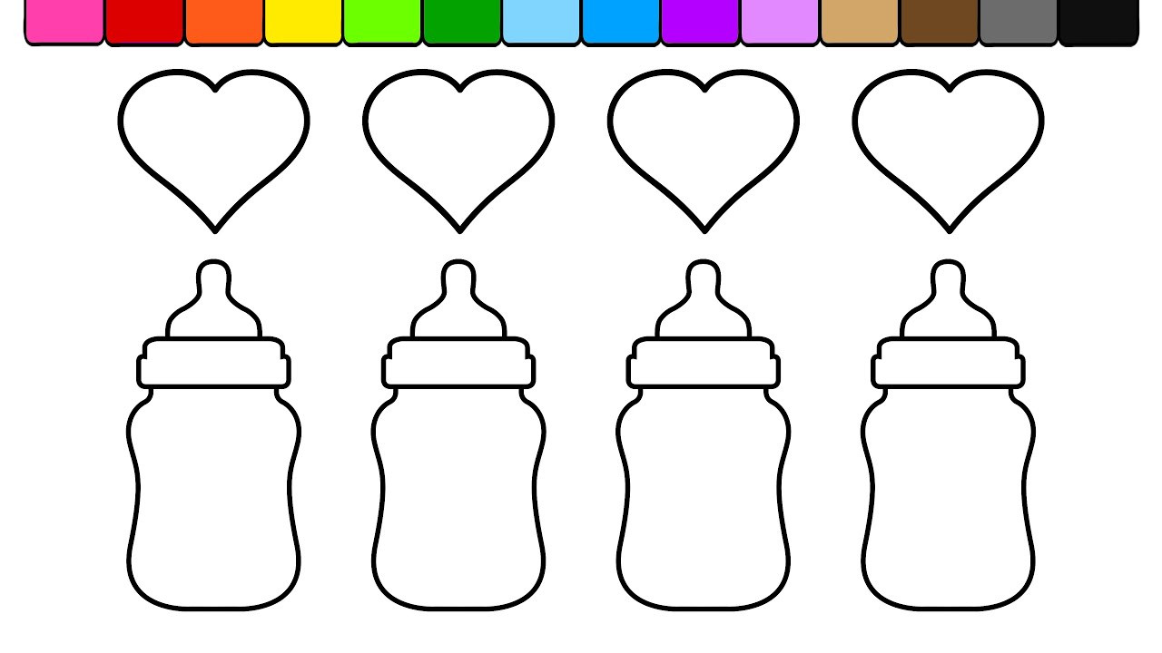 The top 21 Ideas About Baby Bottle Coloring Pages - Home, Family, Style