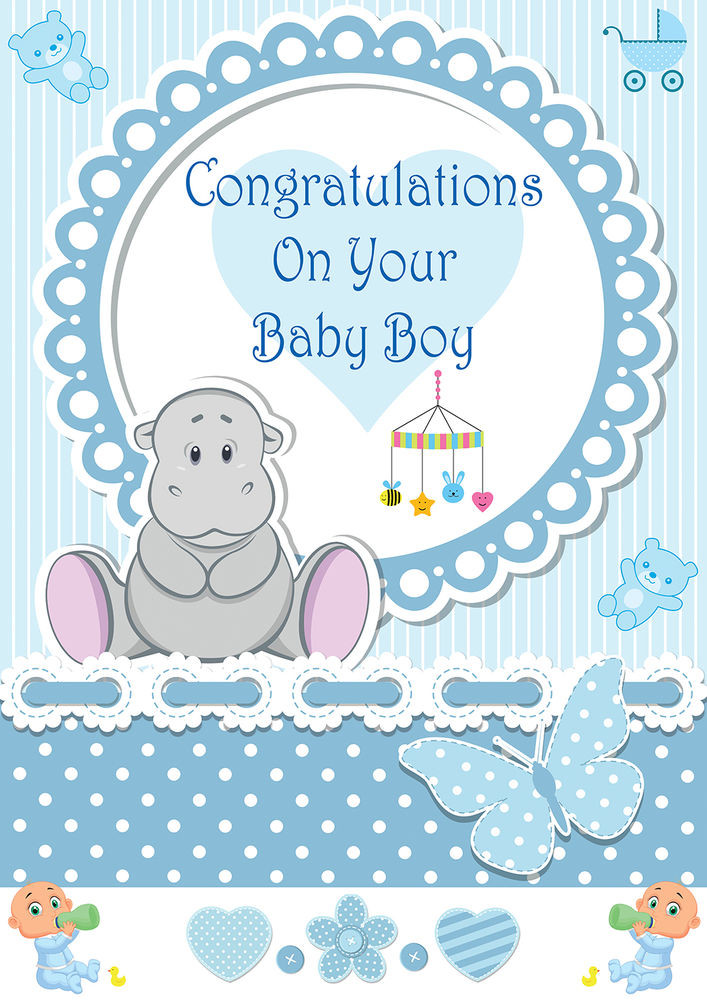 Baby Boy Congratulations Quotes
 ITS A BOY BABY BOY BIRTH BANNER CONGRATULATIONS ITS A BABY