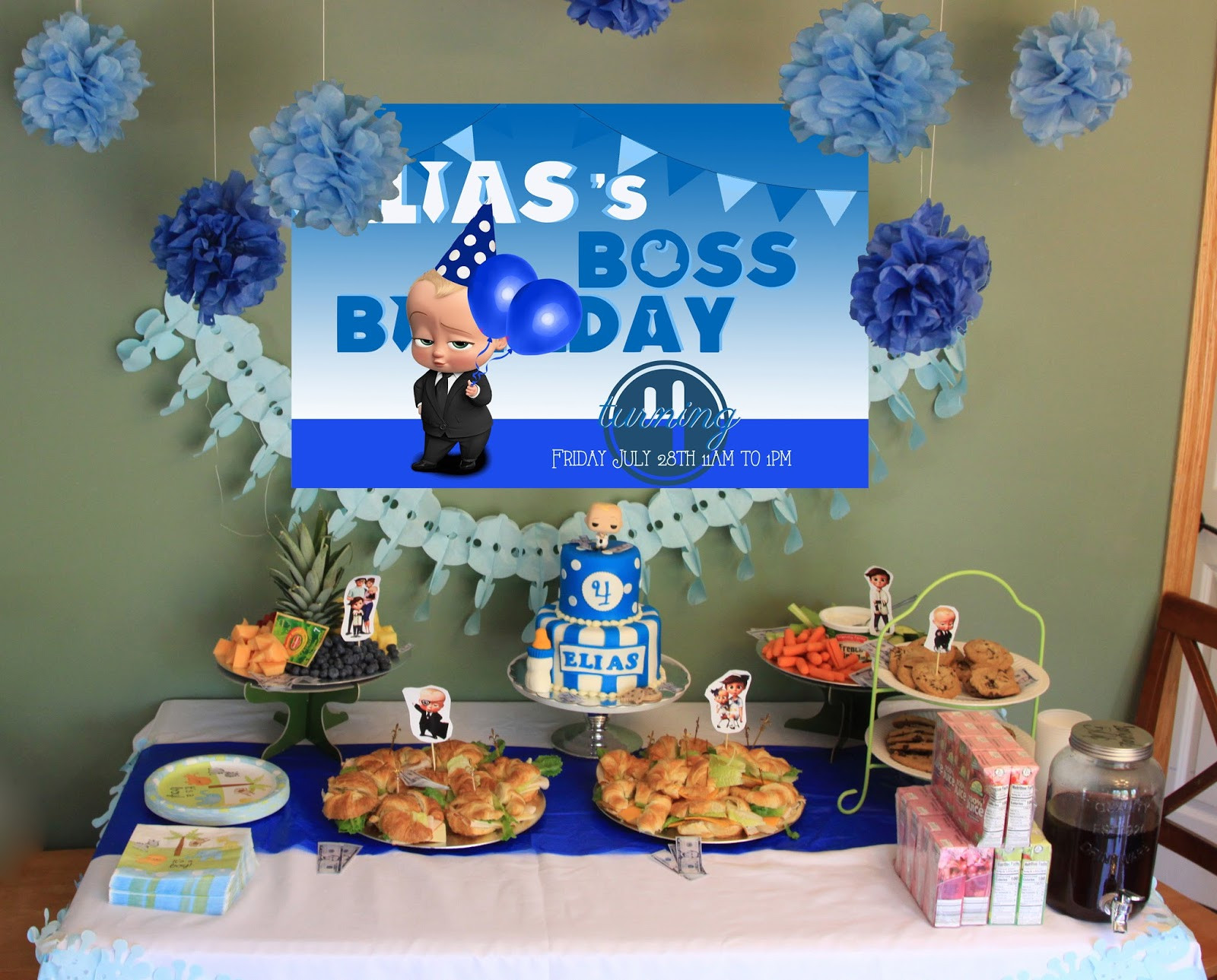 Baby Boy Themed Party
 I Do A Dime Boss Baby Party