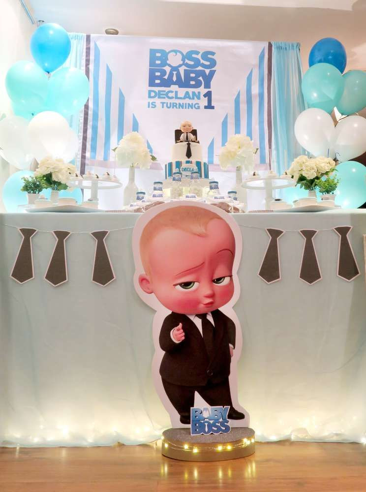 Baby Boy Themed Party
 Baby Boss Theme Birthday Party Ideas