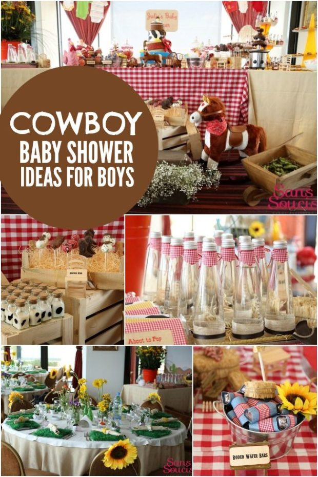 Baby Boy Themed Party
 Bouncing Baby Buckaroo Cowboy Themed Baby Shower