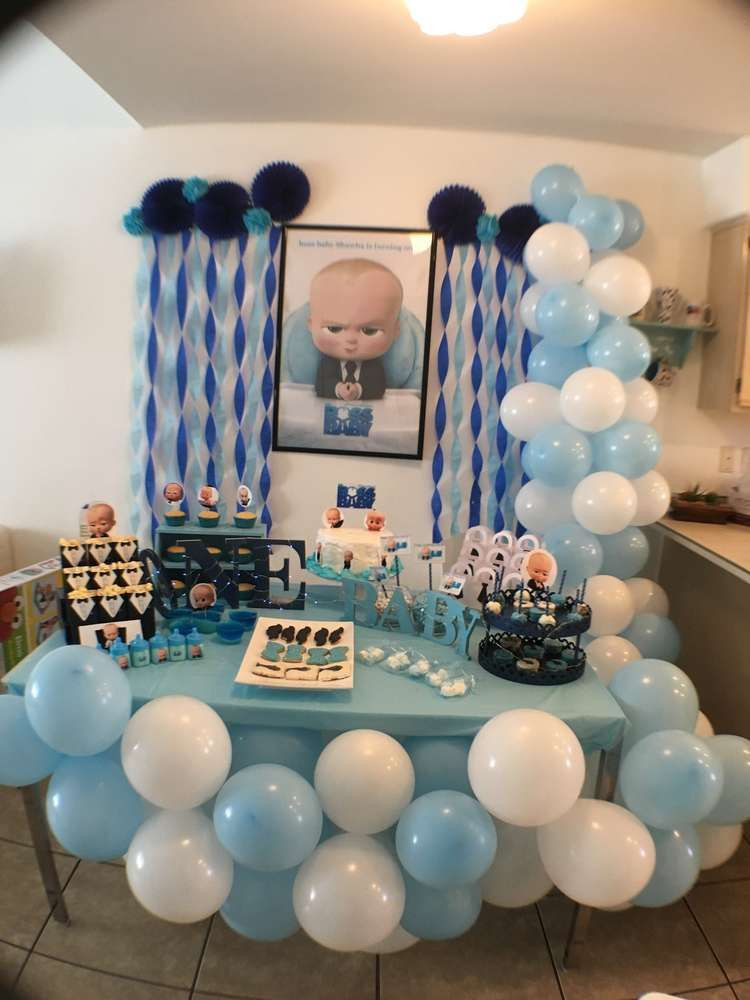 Baby Boy Themed Party
 Mina K s Birthday Boss baby Gallery at Catch My