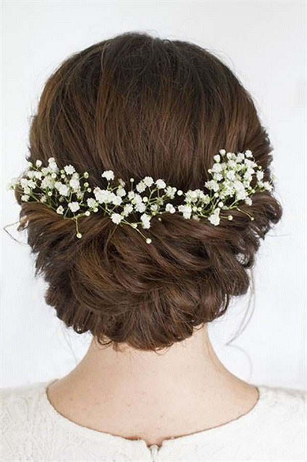 Baby Breath Flowers In Hair
 18 Trending Wedding Hairstyles with Flowers Page 2 of 3