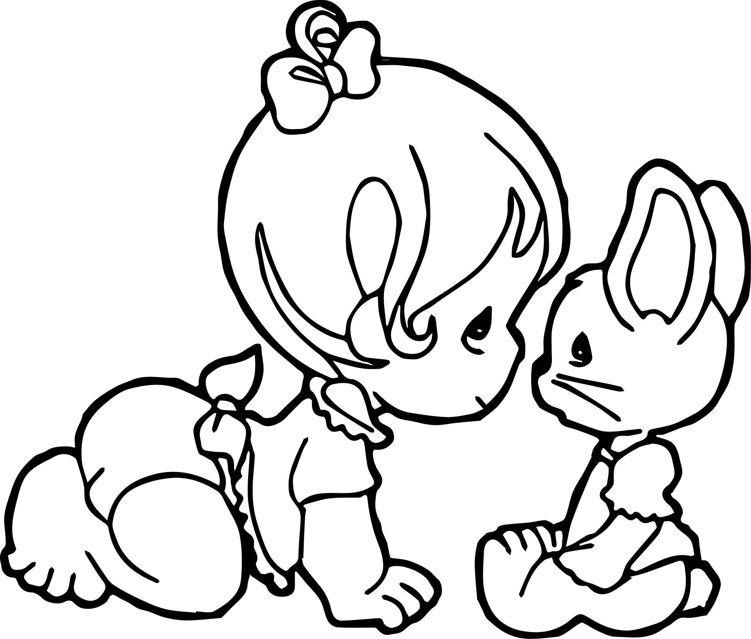 Baby Bunnies Coloring Pages
 Bunny Coloring Pages