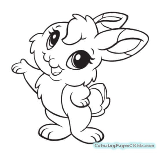 Baby Bunnies Coloring Pages
 Cute Realistic Baby Bunnies Coloring Pages