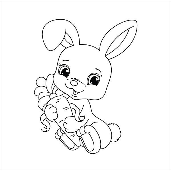Baby Bunnies Coloring Pages
 9 Bunny Coloring Pages