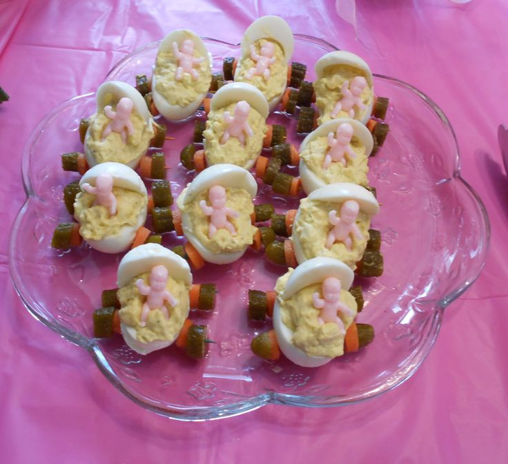 Baby Carriage Deviled Eggs
 20 best images about Baby Girl Shower on Pinterest