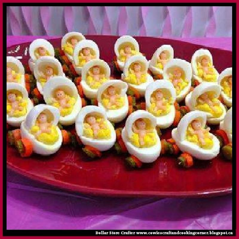 Baby Carriage Deviled Eggs
 Dollar Store Crafter How To Make Deviled Egg Baby