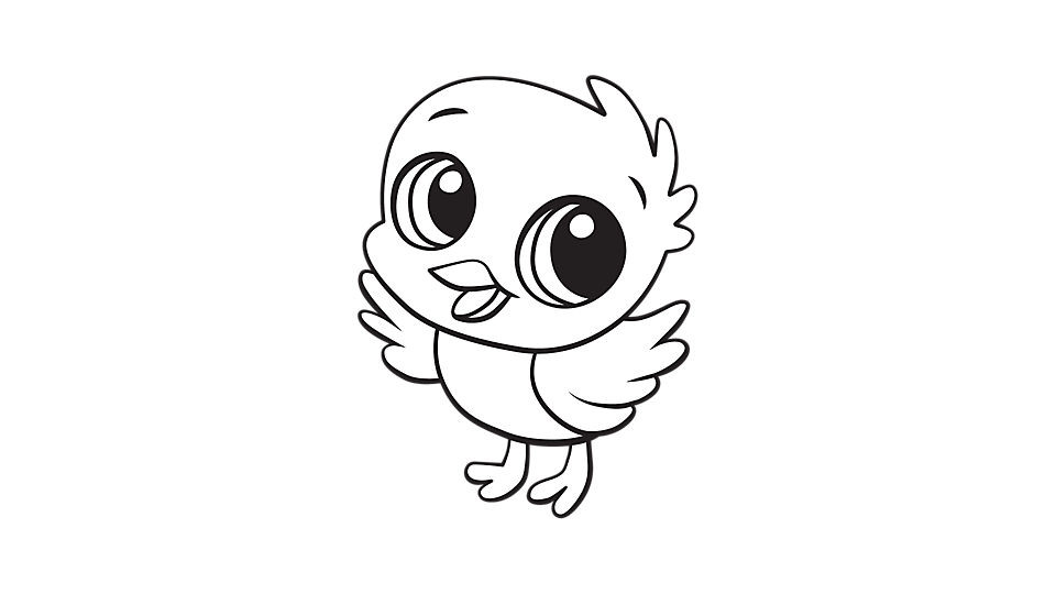 Baby Chicks Coloring Page
 Baby chick coloring printable