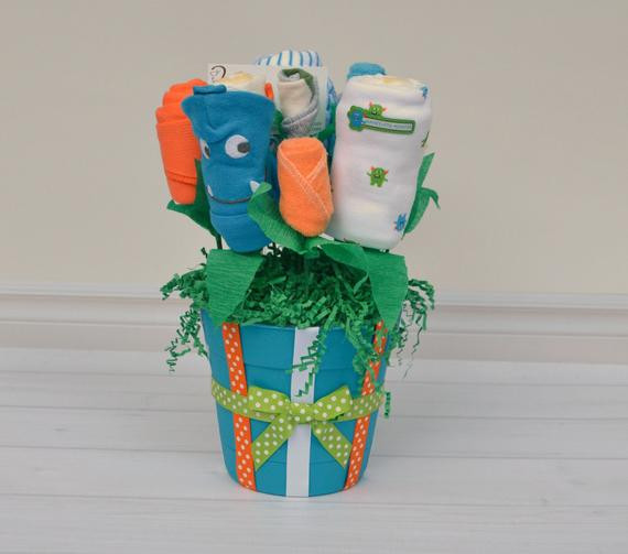 Baby Clothes Gift Basket
 Baby Clothes Bouquet Baby Boy Gift Basket Baby by