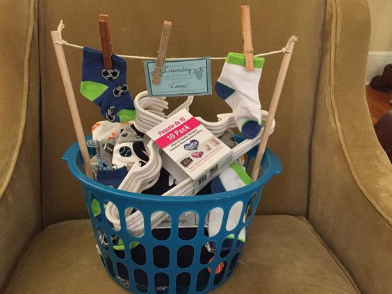 Baby Clothes Gift Basket
 Pinterest • The world’s catalog of ideas
