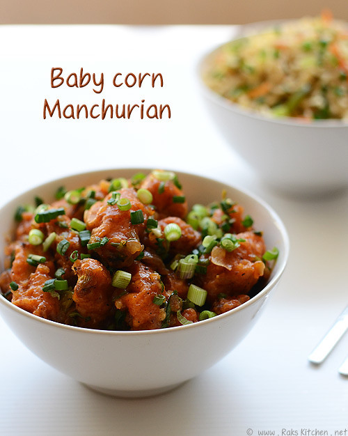 Baby Corn Indian Recipes
 Baby Corn Recipes Raks Kitchen