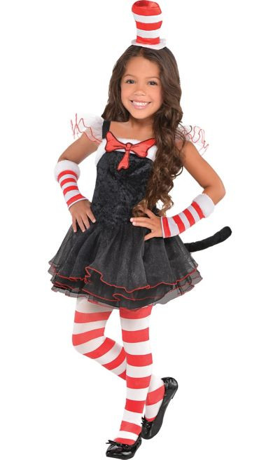 Baby Costume Party City
 Toddler Girls Cat in the Hat Tutu Costume Dr Seuss
