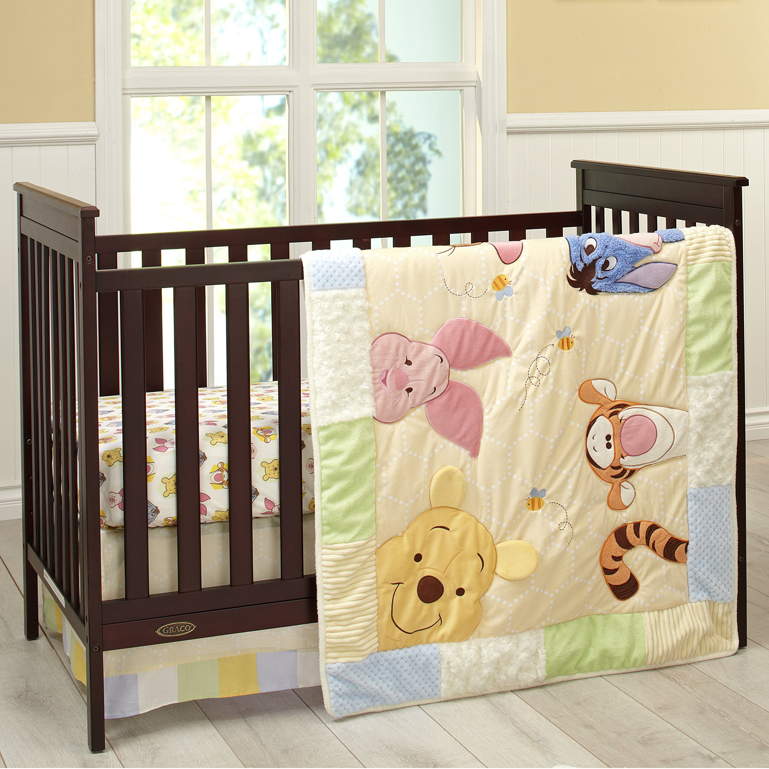 Baby Crib Decor
 Disney Winnie the Peeking Pooh 7 Piece Nursery Crib